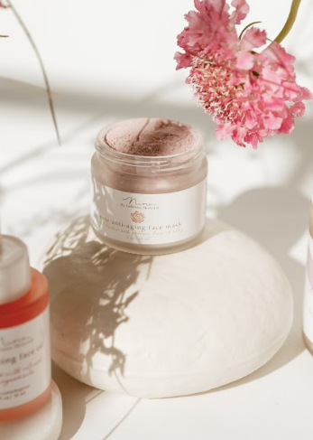Rose Anti-Aging Face Mask with Kaolin and Yellow French Clay - LaBruna Skincare