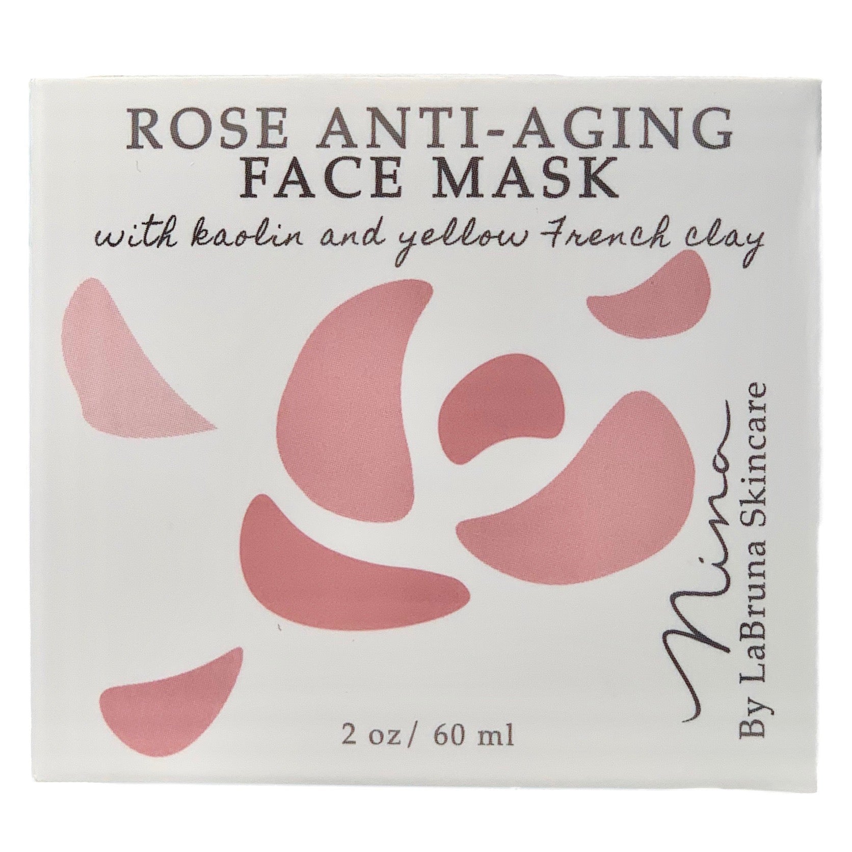 Rose Anti-Aging Face Mask with Kaolin and Yellow French Clay - LaBruna Skincare