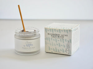 blueberry acne mask box and jar